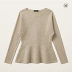 Soft Rib Flare Knit Top