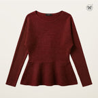 Soft Rib Flare Knit Top