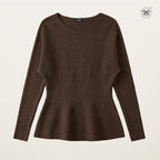 Soft Rib Flare Knit Top