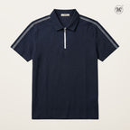 Track Collar Zip Polo Tee