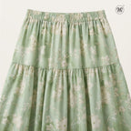 Printed Multi-Tiered Maxi Skirt