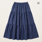 Printed Multi-Tiered Maxi Skirt L2