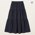 Printed Multi-Tiered Maxi Skirt L2