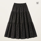 Printed Multi-Tiered Maxi Skirt L2
