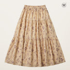 Printed Multi-Tiered Maxi Skirt L2