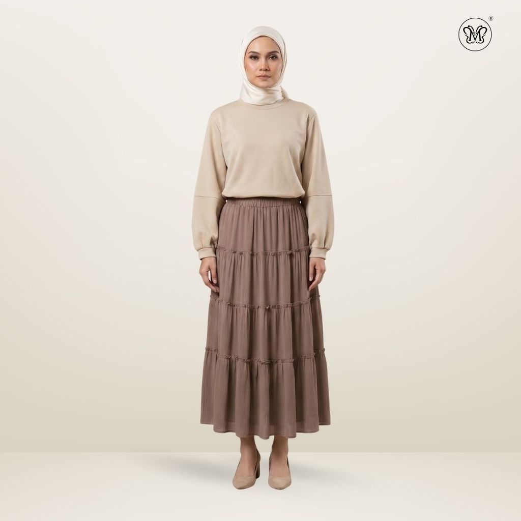 Soft Flow Tiered Maxi Skirt