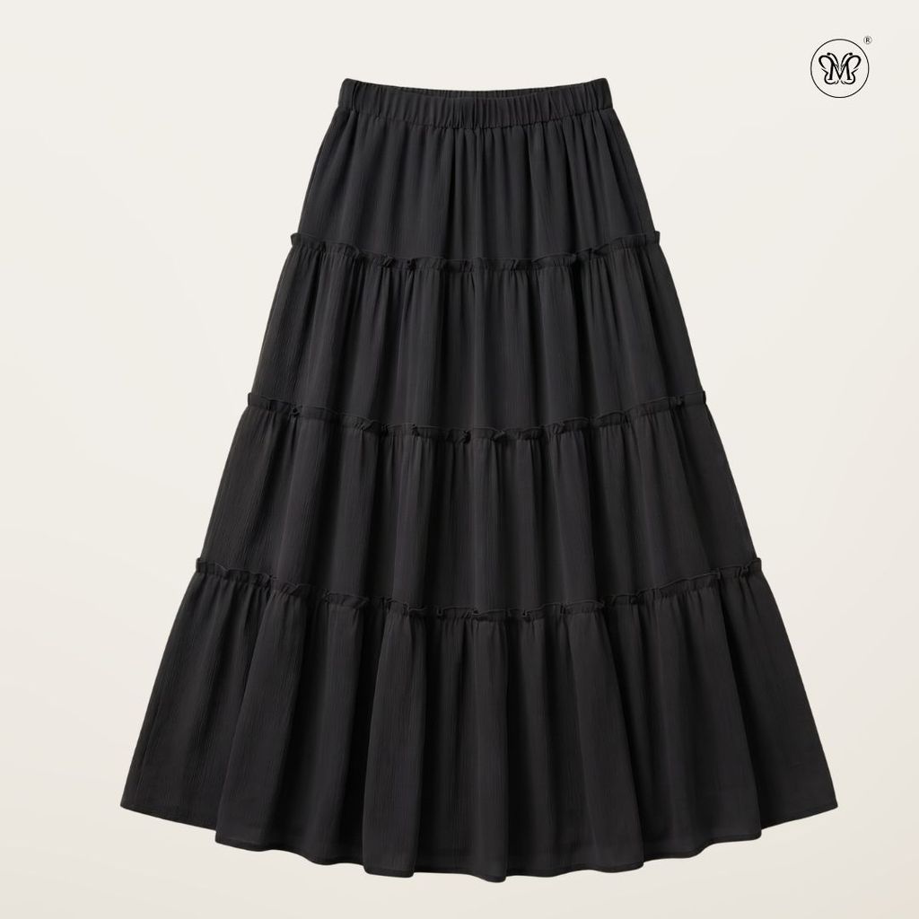 Soft Flow Tiered Maxi Skirt