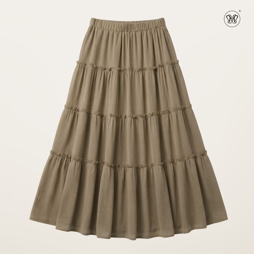 Soft Flow Tiered Maxi Skirt