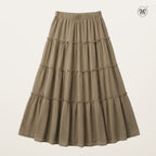 Soft Flow Tiered Maxi Skirt