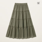 Soft Flow Tiered Maxi Skirt