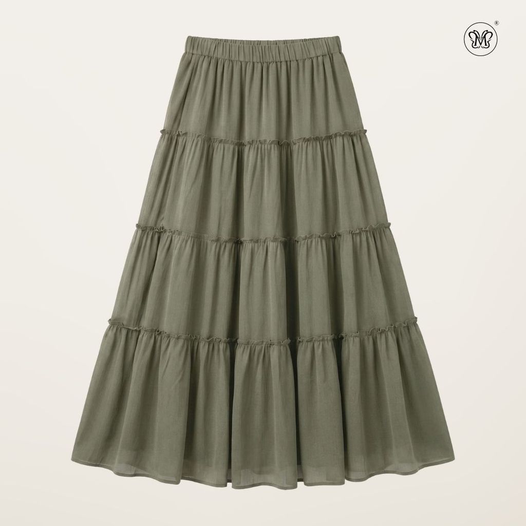 Soft Flow Tiered Maxi Skirt