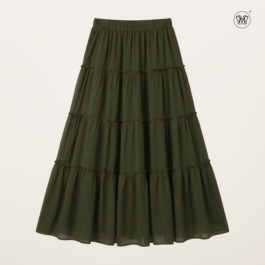Soft Flow Tiered Maxi Skirt