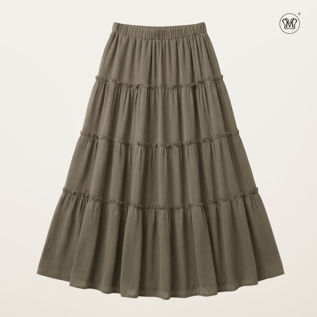 Soft Flow Tiered Maxi Skirt