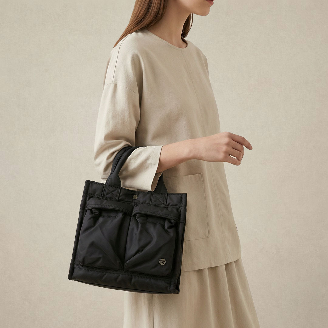 Front Two Pocket Small Tote