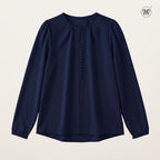 Modest Blouse Long Puff Sleeves