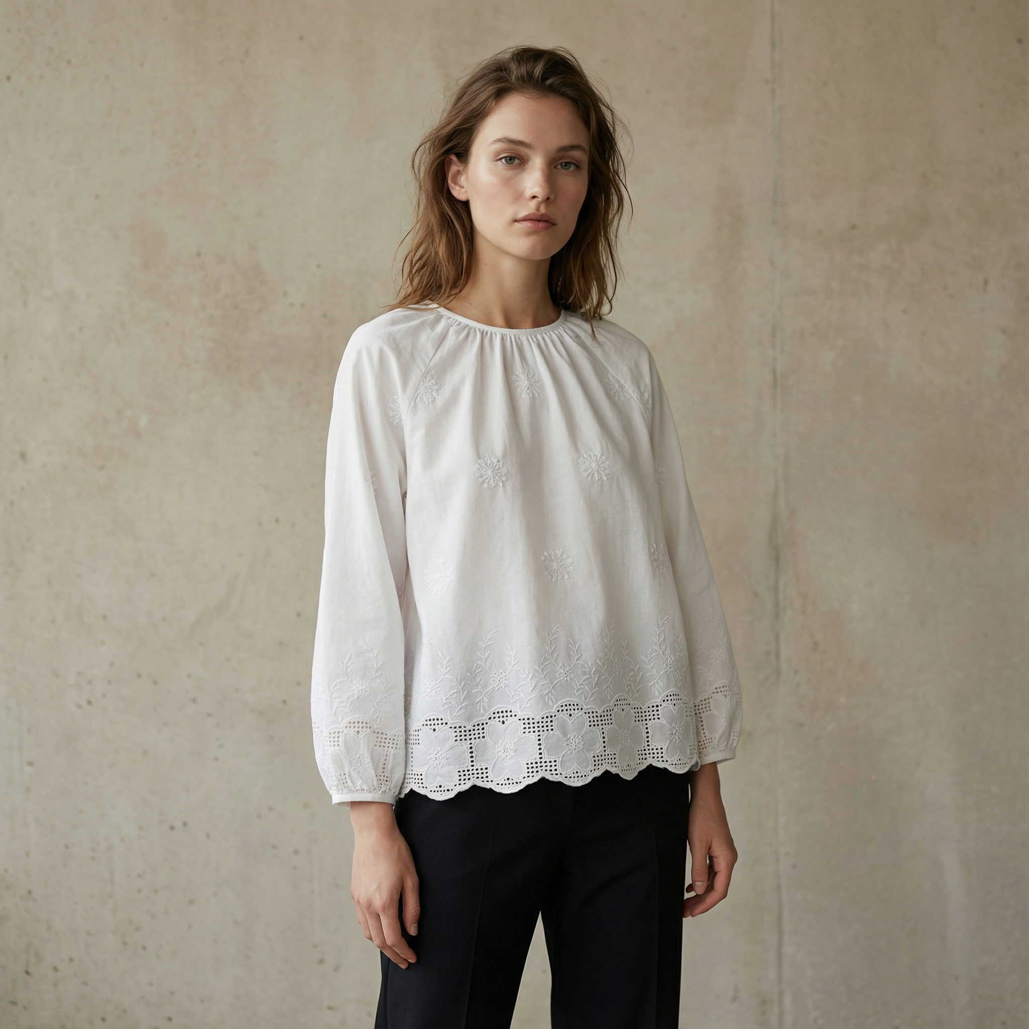 Plain Blouse Top Embroideries
