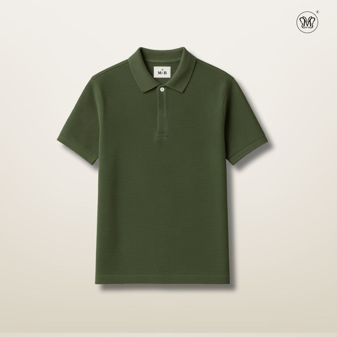 Men’s Polo Shirt Texture Pique