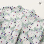 Ladies Printed Button Cuff Blouse