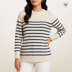 Ladies Striped Street Sweater