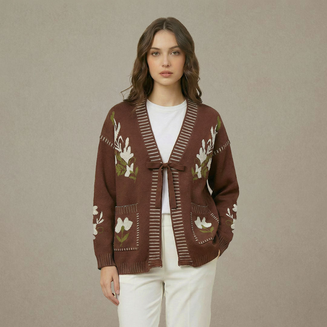 Floral Knit Cardigan