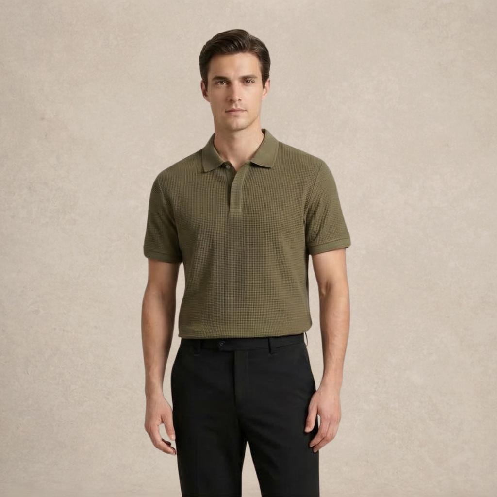Men’s Polo Shirt Texture Pique
