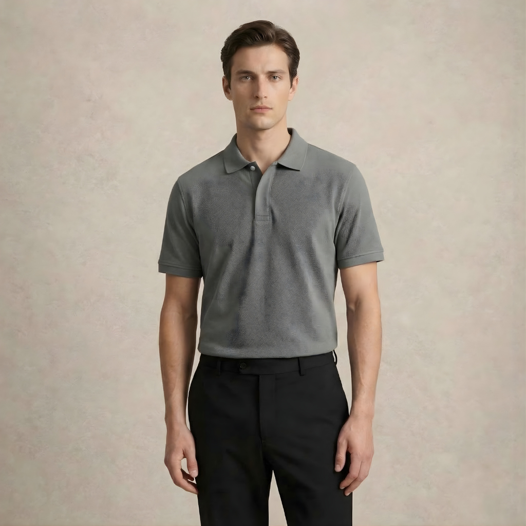 Men Shirt with Button Placket