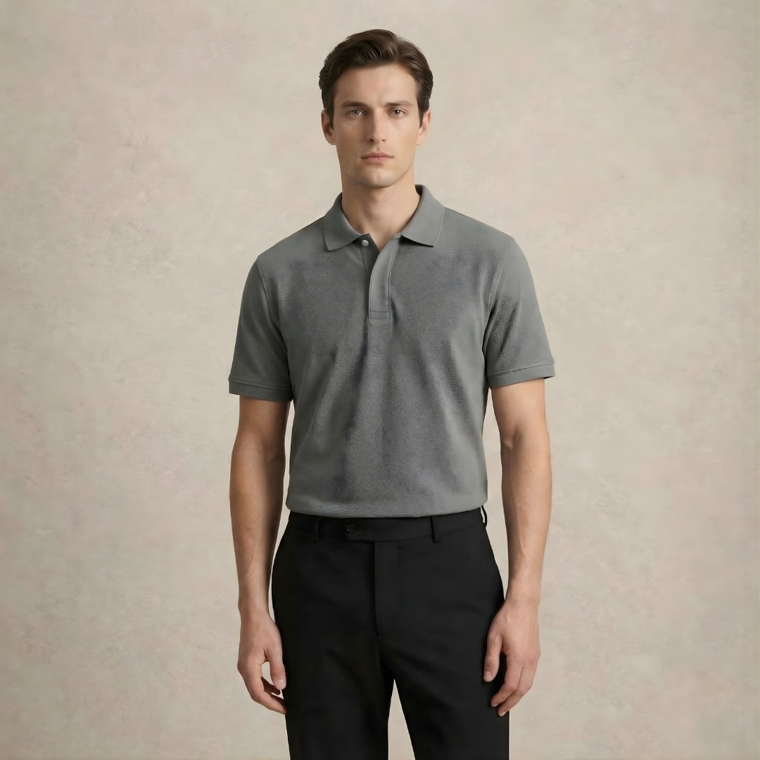 Men Shirt with Button Placket