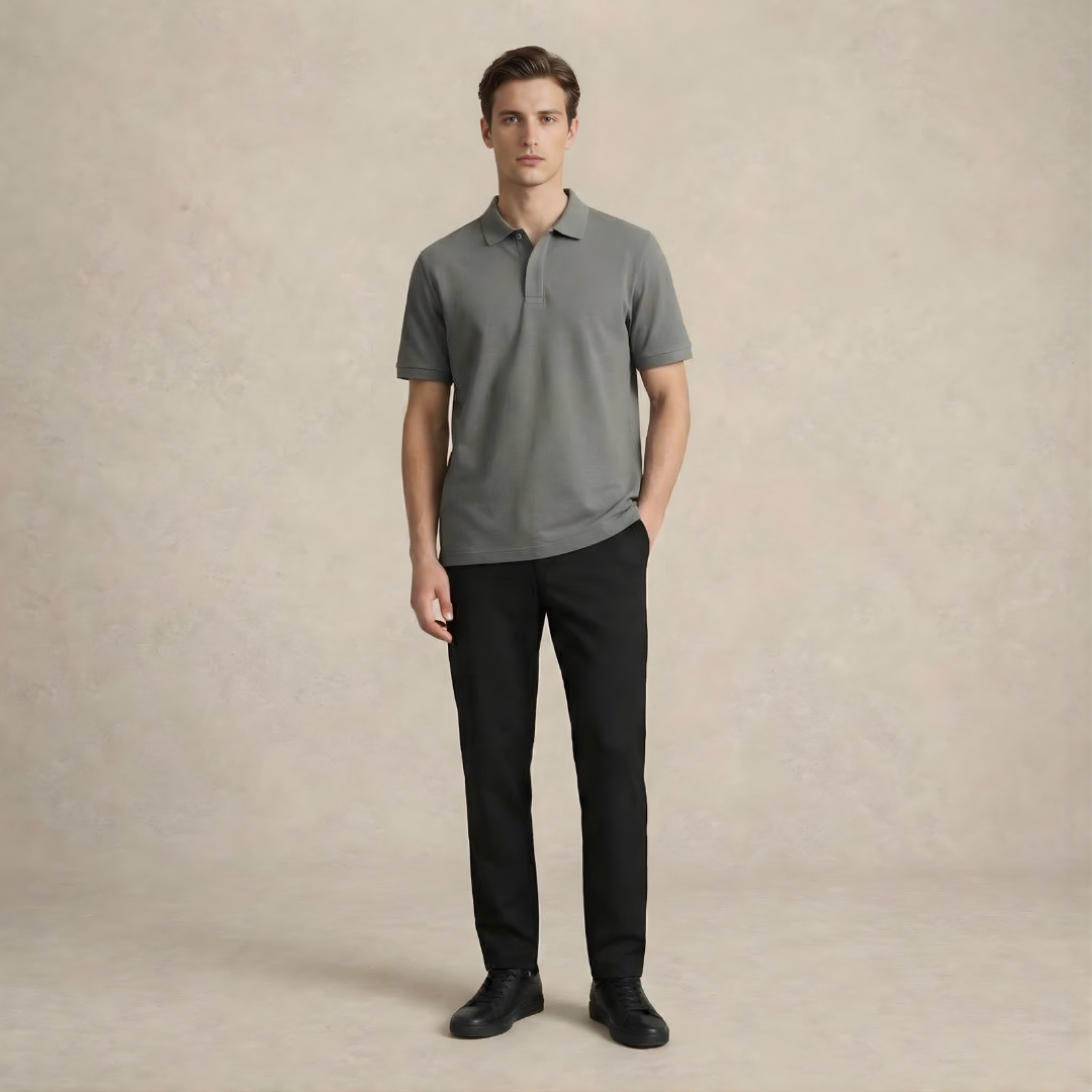 Men Shirt with Button Placket