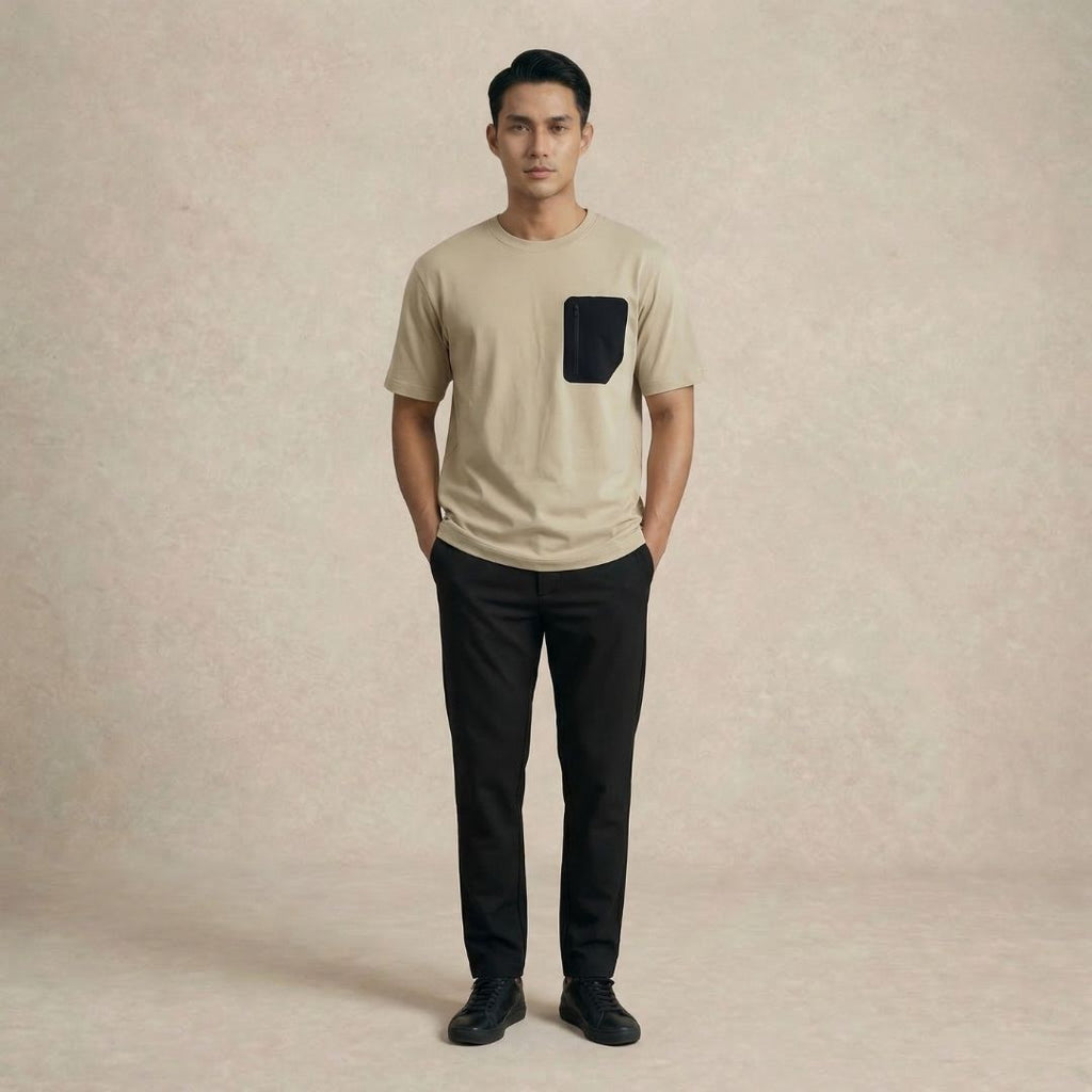 Black Chest Pocket T-Shirt