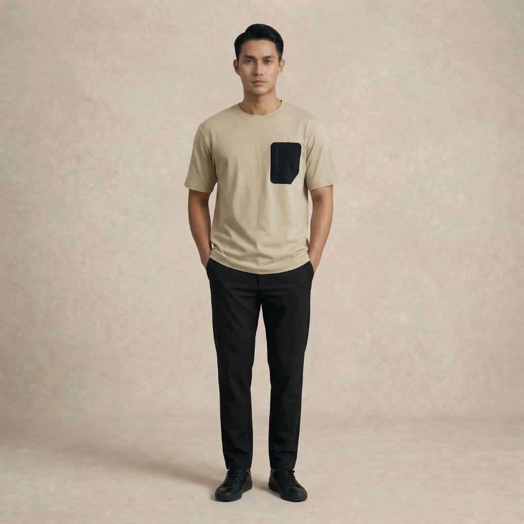 Black Chest Pocket T-Shirt