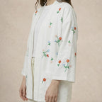 Floral Embroidered Cardigan