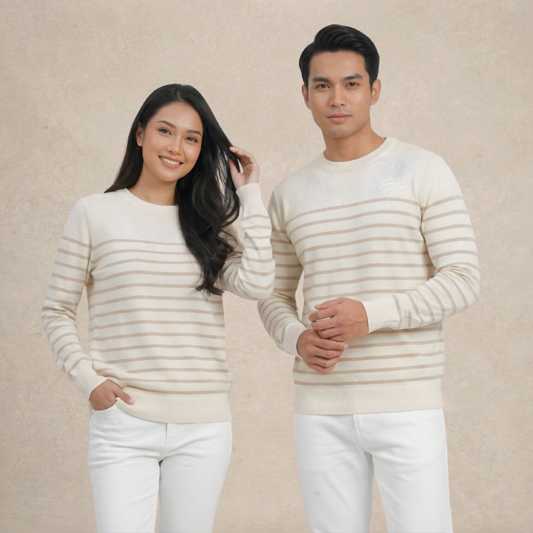 Unisex Striped Knitwear