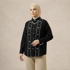Ladies Vertical Floral Motifs Shirt