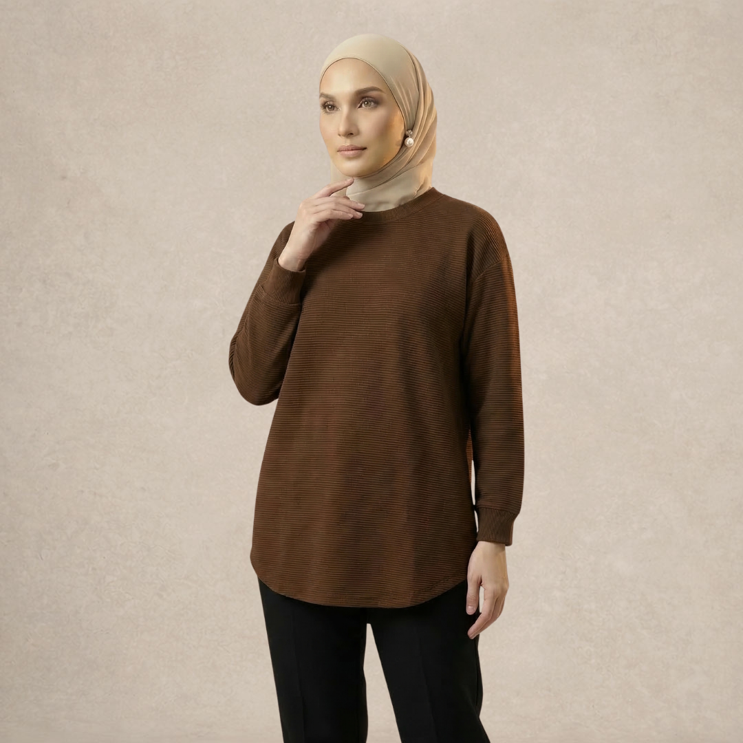 Long Sleeve Textured Top