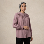 Raglan Sleeve with Soft Pleats