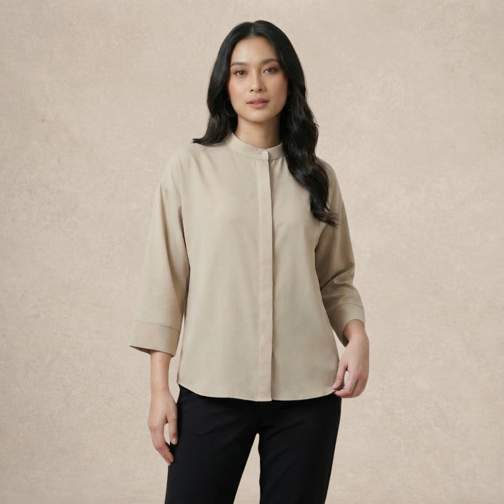 Modest Blouse Wide Sleeves