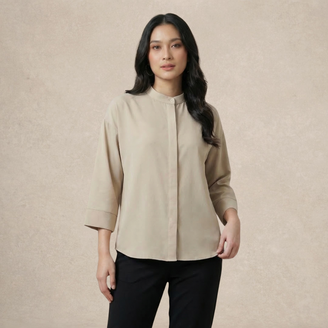 Modest Blouse Wide Sleeves