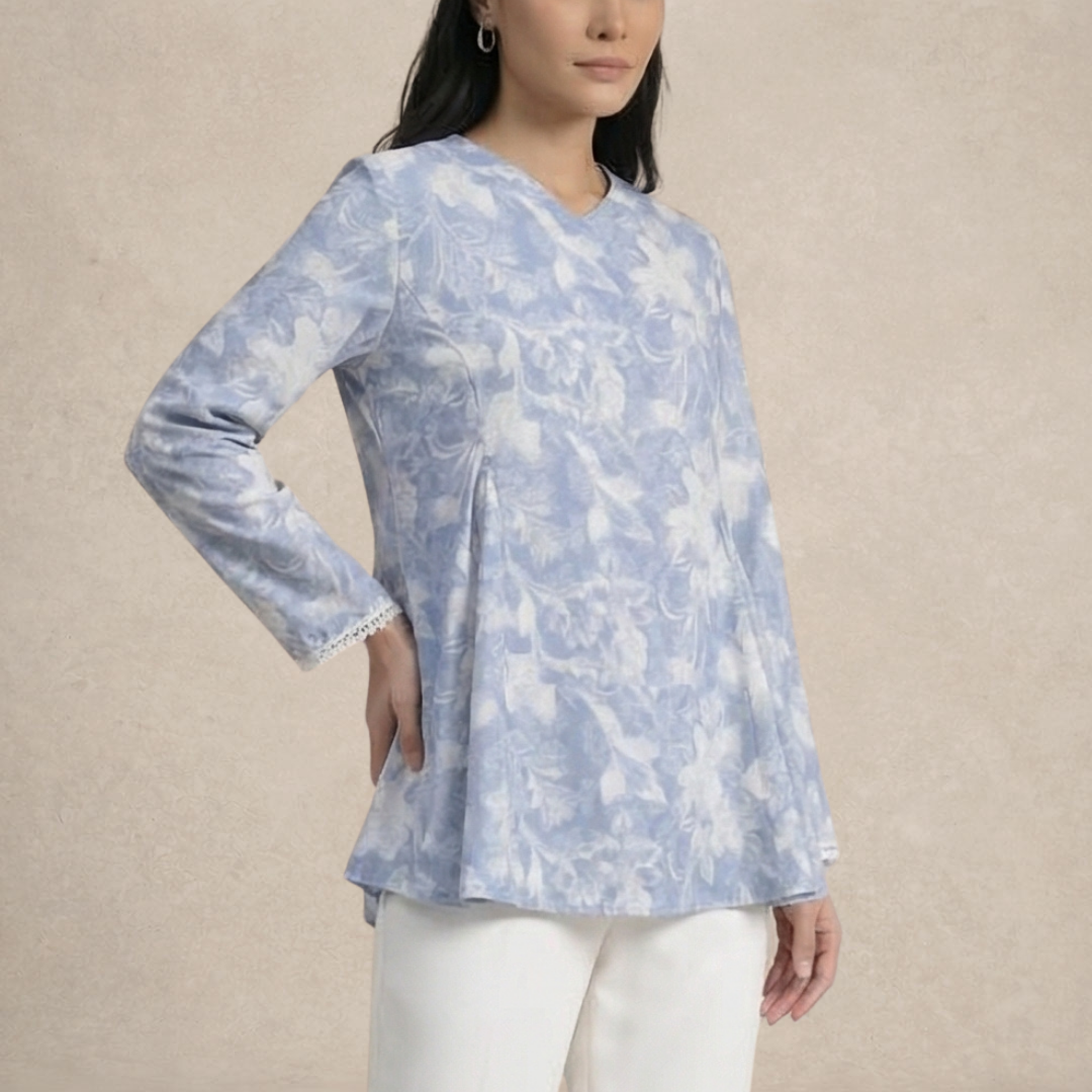 Peplum Semi-Fitted Blouse