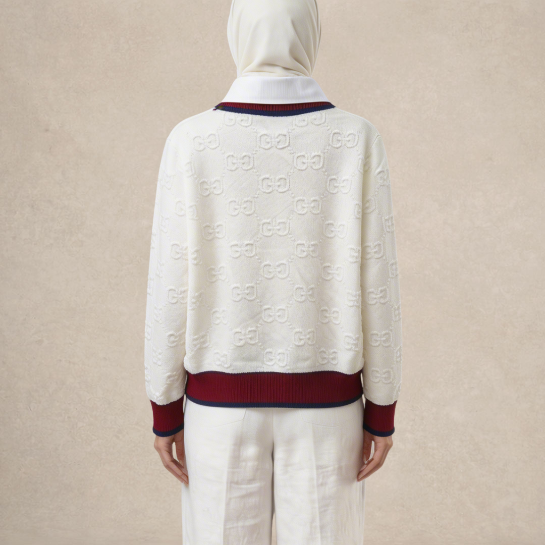 Textured Knit Collar Top