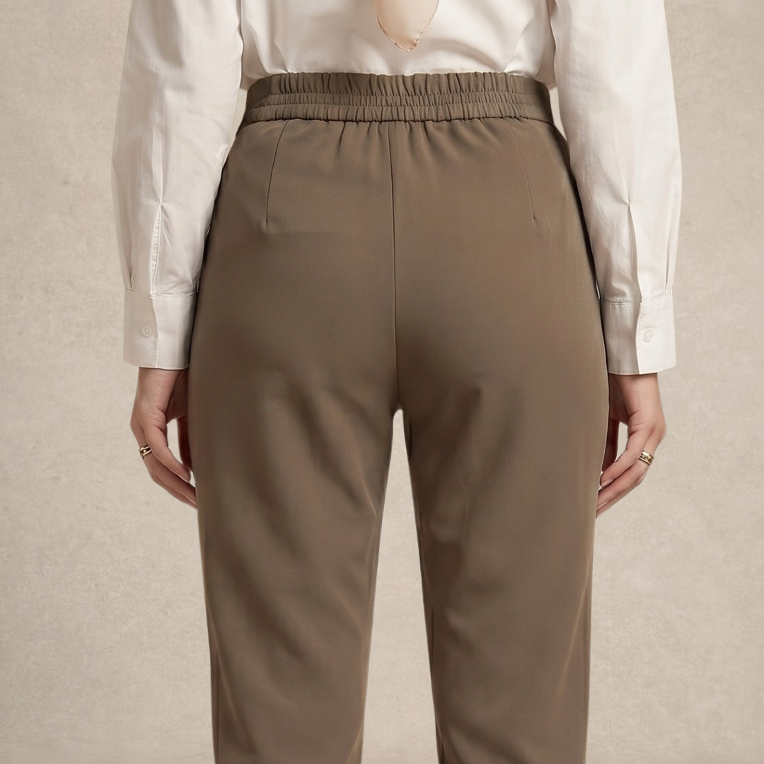 Casual Pants with Front Pleats