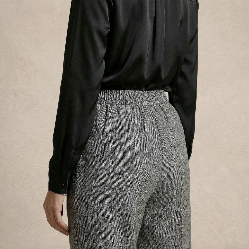 Straight Wide-Leg Pants