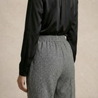Straight Wide-Leg Pants