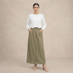 Side Pocket Casual Skirt