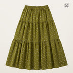 Printed Multi-Tiered Maxi Skirt L2