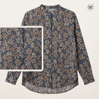 Ladies Printed Button Cuff Blouse