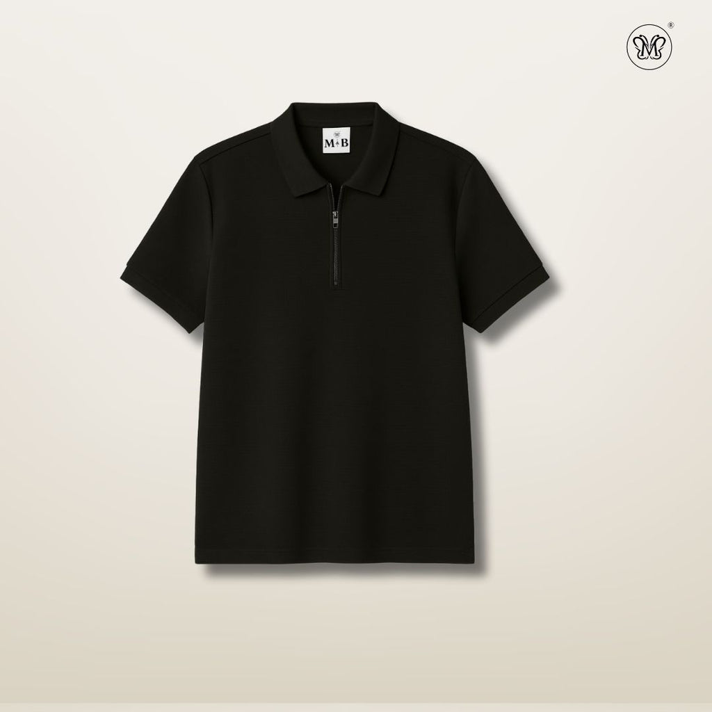 Men's Waffle-Knit Polo Shirts