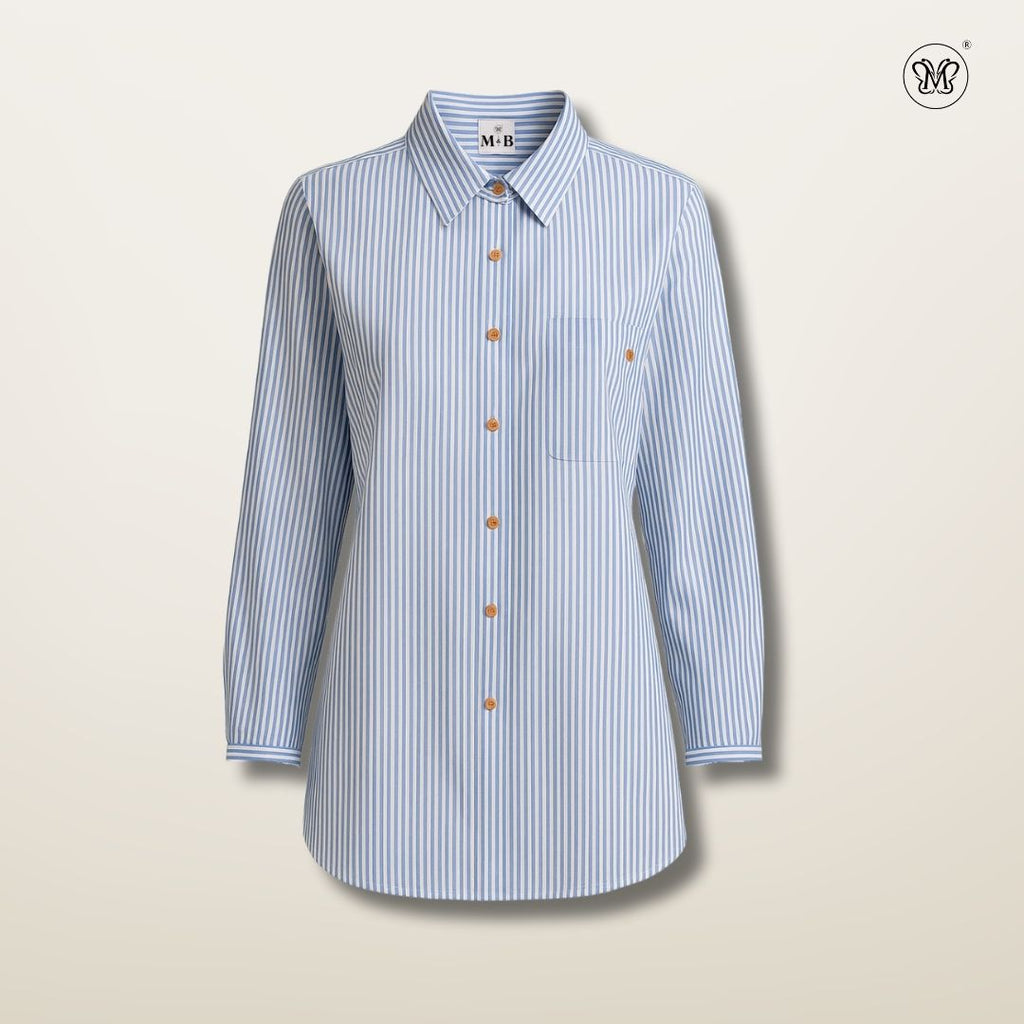 Ladies Shirts Vertical Stripes