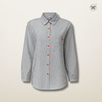 Ladies Shirts Vertical Stripes