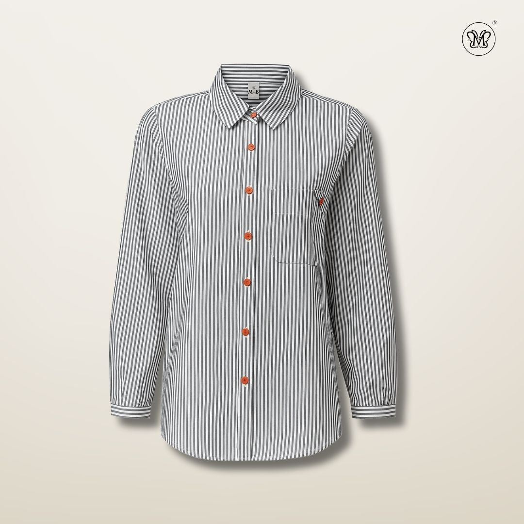 Ladies Shirts Vertical Stripes