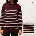 Ladies Striped Street Sweater